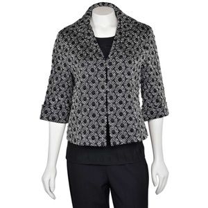 Lafayette 148 New York Textured Short Sleeve Jacket